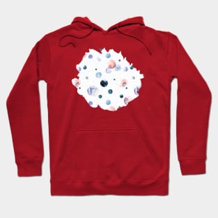 Speckled watercolor dots Hoodie